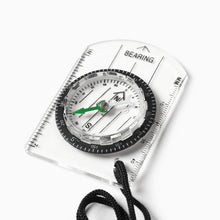 Load image into Gallery viewer, Outdoor Mini Compass Map with Scale Ruler Portable Compass for Hiking Camping Cycling Survival Compass Guiding Tool
