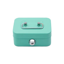 Load image into Gallery viewer, Small Money Safe Box Lockable Cash Box with Keys Portage Metal Sturdy Lock Box Coin Box Coin Storage Jar With Lock
