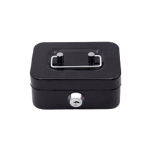 Load image into Gallery viewer, Small Money Safe Box Lockable Cash Box with Keys Portage Metal Sturdy Lock Box Coin Box Coin Storage Jar With Lock
