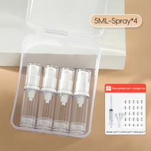 Load image into Gallery viewer, 4pcs/set 5/10ML Liquid Foundation Travel Bottle Cosmetics Eye Cream Vacuum Bottle Press Bottle Spray Bottle Travel Portable Refillable Bottles
