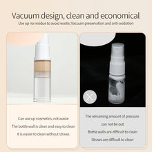 Load image into Gallery viewer, 4pcs/set 5/10ML Liquid Foundation Travel Bottle Cosmetics Eye Cream Vacuum Bottle Press Bottle Spray Bottle Travel Portable Refillable Bottles
