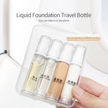 Load image into Gallery viewer, 4pcs/set 5/10ML Liquid Foundation Travel Bottle Cosmetics Eye Cream Vacuum Bottle Press Bottle Spray Bottle Travel Portable Refillable Bottles

