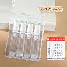 Load image into Gallery viewer, 4pcs/set 5/10ML Liquid Foundation Travel Bottle Cosmetics Eye Cream Vacuum Bottle Press Bottle Spray Bottle Travel Portable Refillable Bottles
