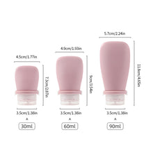 Load image into Gallery viewer, 30/60/90ML Portable Silicone Travel Bottle Body Wash Shampoo Cosmetic Storage Refillable Lotion Bottle Leakproof
