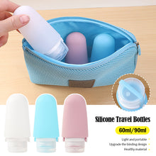 Load image into Gallery viewer, 60/90ML Portable Silicone Travel Bottle Body Wash Shampoo Cosmetic Storage Refillable Lotion Bottle Leakproof
