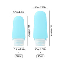 Load image into Gallery viewer, 60/90ML Portable Silicone Travel Bottle Body Wash Shampoo Cosmetic Storage Refillable Lotion Bottle Leakproof
