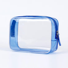 Load image into Gallery viewer, Travel Storage Bag Cosmetic Bag PVC Waterproof Transparent Cosmetic Cases Large Capacity Plastic Zipper Wash Bag
