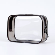 Load image into Gallery viewer, Travel Storage Bag Cosmetic Bag PVC Waterproof Transparent Cosmetic Cases Large Capacity Plastic Zipper Wash Bag
