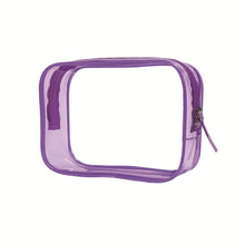 Load image into Gallery viewer, Travel Storage Bag Cosmetic Bag PVC Waterproof Transparent Cosmetic Cases Large Capacity Plastic Zipper Wash Bag
