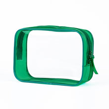 Load image into Gallery viewer, Travel Storage Bag Cosmetic Bag PVC Waterproof Transparent Cosmetic Cases Large Capacity Plastic Zipper Wash Bag
