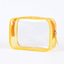 Load image into Gallery viewer, Travel Storage Bag Cosmetic Bag PVC Waterproof Transparent Cosmetic Cases Large Capacity Plastic Zipper Wash Bag
