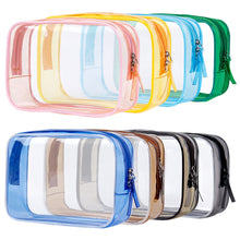 Load image into Gallery viewer, Travel Storage Bag Cosmetic Bag PVC Waterproof Transparent Cosmetic Cases Large Capacity Plastic Zipper Wash Bag
