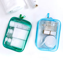Load image into Gallery viewer, Travel Storage Bag Cosmetic Bag PVC Waterproof Transparent Cosmetic Cases Large Capacity Plastic Zipper Wash Bag
