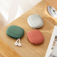 Load image into Gallery viewer, Portable Silicone Data Cable Headphone Storage Box Cute Headphone Cable Bag Travel Earphone Wire Organizer
