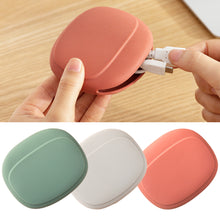 Load image into Gallery viewer, Portable Silicone Data Cable Headphone Storage Box Cute Headphone Cable Bag Travel Earphone Wire Organizer
