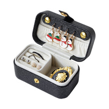 Load image into Gallery viewer, Mini Jewelry Box PU Leather Ring Stud Earring Storage Box Pearlescent Leather Women Trinkets Organizer 2024 Trend Fashion Travel Small Case
