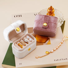Load image into Gallery viewer, Mini Jewelry Box Velvet Ring Stud Earring Storage Box Women Trinkets Organizer Delicate Size 2024 Trend Fashion Travel Small Case
