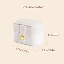 Load image into Gallery viewer, Mini Jewelry Box Velvet Ring Stud Earring Storage Box Women Trinkets Organizer Delicate Size 2024 Trend Fashion Travel Small Case
