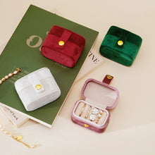 Load image into Gallery viewer, Mini Jewelry Box Velvet Ring Stud Earring Storage Box Women Trinkets Organizer Delicate Size 2024 Trend Fashion Travel Small Case
