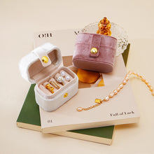 Load image into Gallery viewer, Mini Jewelry Box Velvet Ring Stud Earring Storage Box Women Trinkets Organizer Delicate Size 2024 Trend Fashion Travel Small Case
