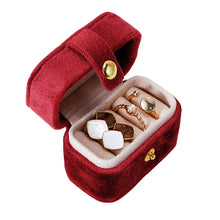 Load image into Gallery viewer, Mini Jewelry Box Velvet Ring Stud Earring Storage Box Women Trinkets Organizer Delicate Size 2024 Trend Fashion Travel Small Case
