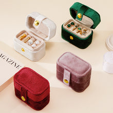 Load image into Gallery viewer, Mini Jewelry Box Velvet Ring Stud Earring Storage Box Women Trinkets Organizer Delicate Size 2024 Trend Fashion Travel Small Case
