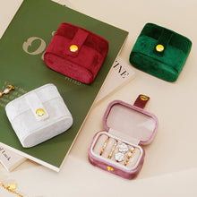 Load image into Gallery viewer, Mini Jewelry Box Velvet Ring Stud Earring Storage Box Women Trinkets Organizer Delicate Size 2024 Trend Fashion Travel Small Case
