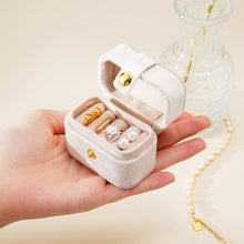 Load image into Gallery viewer, Mini Jewelry Box Velvet Ring Stud Earring Storage Box Women Trinkets Organizer Delicate Size 2024 Trend Fashion Travel Small Case
