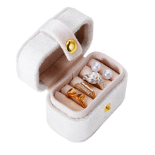 Load image into Gallery viewer, Mini Jewelry Box Velvet Ring Stud Earring Storage Box Women Trinkets Organizer Delicate Size 2024 Trend Fashion Travel Small Case
