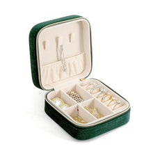 Load image into Gallery viewer, Mini Square Jewelry Box Velvet Ring Stud Earring Storage Box Women Trinkets Organizer Delicate Size 2024 Trend Fashion Small Case
