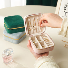 Load image into Gallery viewer, Mini Square Jewelry Box Velvet Ring Stud Earring Storage Box Women Trinkets Organizer Delicate Size 2024 Trend Fashion Small Case
