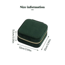 Load image into Gallery viewer, Mini Square Jewelry Box Velvet Ring Stud Earring Storage Box Women Trinkets Organizer Delicate Size 2024 Trend Fashion Small Case
