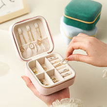 Load image into Gallery viewer, Mini Square Jewelry Box Velvet Ring Stud Earring Storage Box Women Trinkets Organizer Delicate Size 2024 Trend Fashion Small Case
