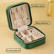 Load image into Gallery viewer, Mini Square Jewelry Box Velvet Ring Stud Earring Storage Box Women Trinkets Organizer Delicate Size 2024 Trend Fashion Small Case
