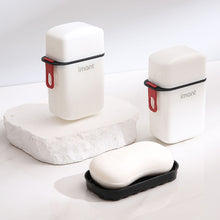 Load image into Gallery viewer, Portable Travel Soap Box With Lid Square Storage Soap Container Drain Waterproof Mini Sealed Box
