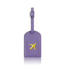 Load image into Gallery viewer, PU Leather Luggage Tag Baggage Bag Tag Suitcase Identifier Label With Signature Paper Glided Boarding Bag Tag Travel Accessory
