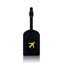 Load image into Gallery viewer, PU Leather Luggage Tag Baggage Bag Tag Suitcase Identifier Label With Signature Paper Glided Boarding Bag Tag Travel Accessory
