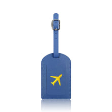 Load image into Gallery viewer, PU Leather Luggage Tag Baggage Bag Tag Suitcase Identifier Label With Signature Paper Glided Boarding Bag Tag Travel Accessory
