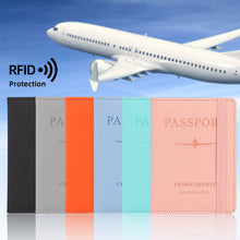 Load image into Gallery viewer, Pu Leather Passport Bag RFID Multi-card Passport Holder Travel Accessories Wallet Credit Card Bag Passport Protector Holder
