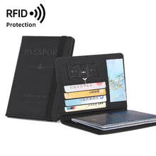 Load image into Gallery viewer, Pu Leather Passport Bag RFID Multi-card Passport Holder Travel Accessories Wallet Credit Card Bag Passport Protector Holder
