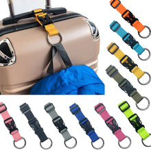 Load image into Gallery viewer, Luggage Straps Suitcase Backpack Strap Nylon Adjustable Suitcases Belts Outdoor Camping Hiking Nylon Ribbon Hook Buckle
