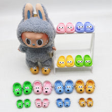 Load image into Gallery viewer, For Labubu Shoes Suitable for 17cm Dolls Shoes Slipper Toys Casual Sandal Dolls Accessories DIY Doll Toys

