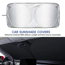 Load image into Gallery viewer, Universal Car Sunshade UV Protection Shield Front Rear Car Window Anti Snow Ice Sunshade Sun Shade Auto Visor Windshield Cover

