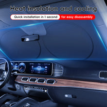 Load image into Gallery viewer, Universal Car Sunshade UV Protection Shield Front Rear Car Window Anti Snow Ice Sunshade Sun Shade Auto Visor Windshield Cover
