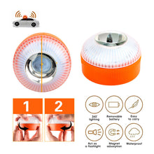 Load image into Gallery viewer, Rechargeable V16 Car Strobe Flashing Light LED Emergency Help Flash Light Magnetic Induction Explosion Flashing Warning Light
