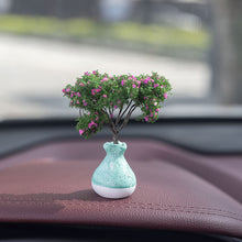 Load image into Gallery viewer, Mini Tree Car Center Console Decorations Car Mounted Green Plant Accessories Simulated Flower Decoration Cute Gift For Girls
