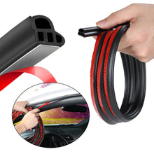 Load image into Gallery viewer, Double Layer Auto Car Door Sealing Sticker Rubber Seal Strips Door Trunk Sound Insulation Weatherstrip L-type Noise Seal Strip
