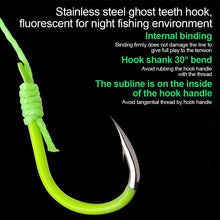 Load image into Gallery viewer, 4PCS Hand Rod Silver Carp And Bighead Fish Group Spring Hook Bait Cage Double Hook Fast Tapping Fluorescent Silver Carp Hook

