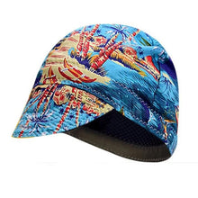 Load image into Gallery viewer, Fireproof Welding Cap Breathable Dust-Proof Fireproof Labor Protection Cap Duck Tongue Style Protective Head Cover
