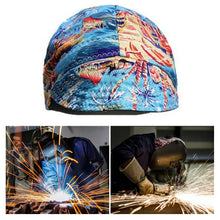 Load image into Gallery viewer, Fireproof Welding Cap Breathable Dust-Proof Fireproof Labor Protection Cap Duck Tongue Style Protective Head Cover
